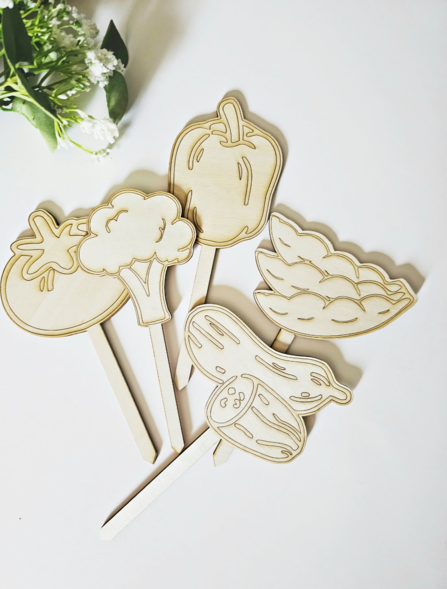 Wooden Garden Picks (Small & Large)