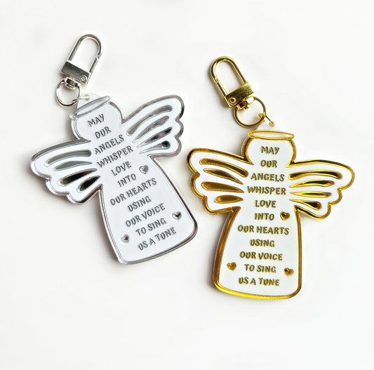 Angels Whisper Keychain Gold/Silver *Special Price*