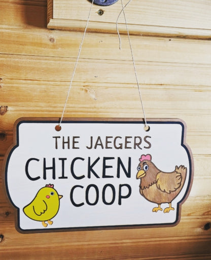 Chicken Coop Personalized Sign