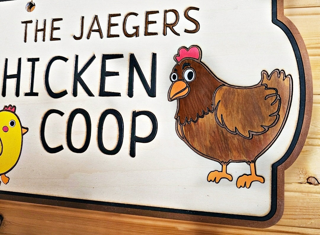 Chicken Coop Personalized Sign