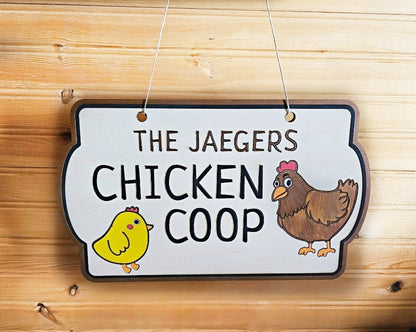 Chicken Coop Personalized Sign