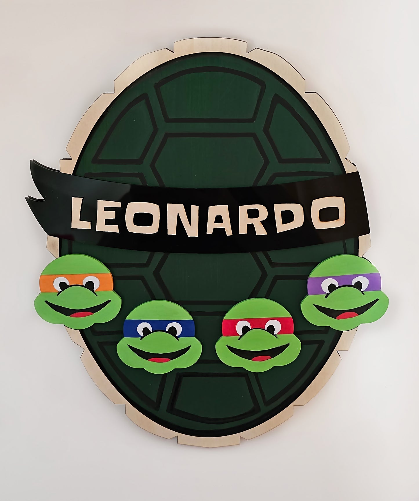 Ninja Turtles Custom Name Wall Art