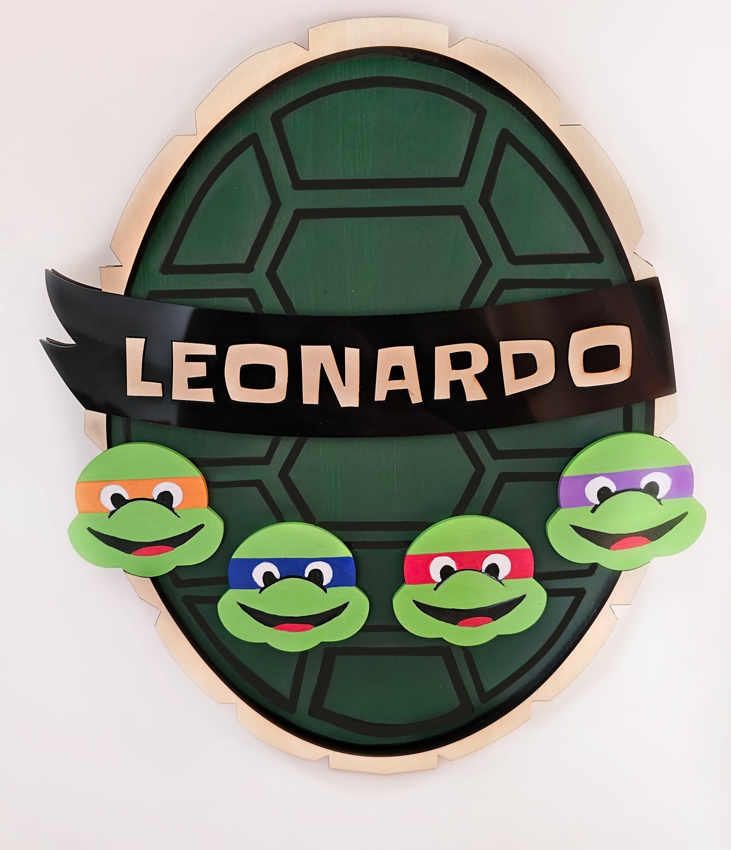Ninja Turtles Custom Name Wall Art