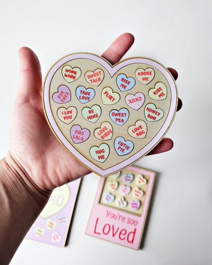 Layered Heart with Sweethearts Magnet Valentine's Day (1)