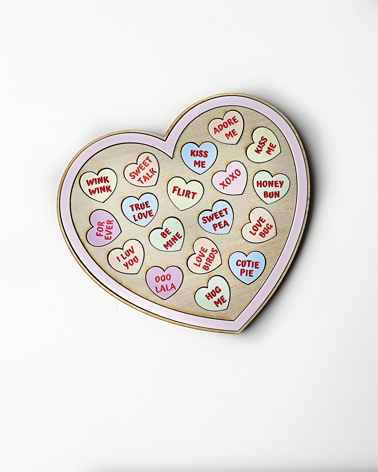 Layered Heart with Sweethearts Magnet Valentine's Day (1)