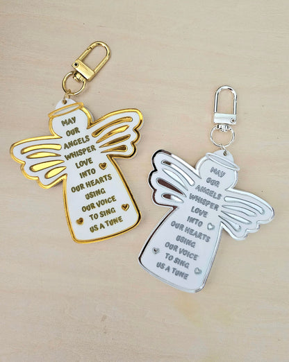 Angels Whisper Keychain Gold/Silver *Special Price*