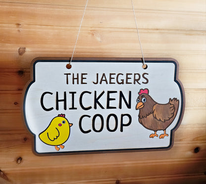 Chicken Coop Personalized Sign