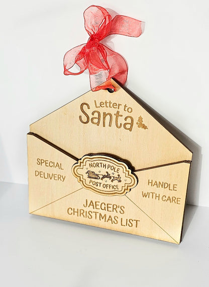 Letter to Santa Envelope Ornament