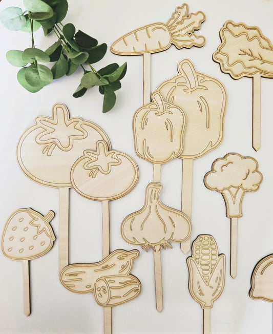 Wooden Garden Picks (Small & Large)