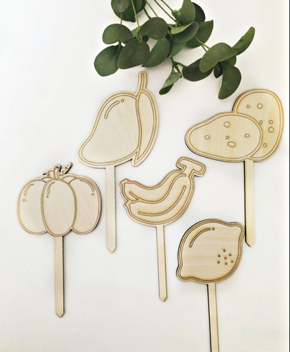 Wooden Garden Picks (Small & Large)
