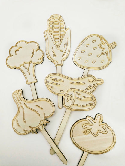 Wooden Garden Picks (Small & Large)