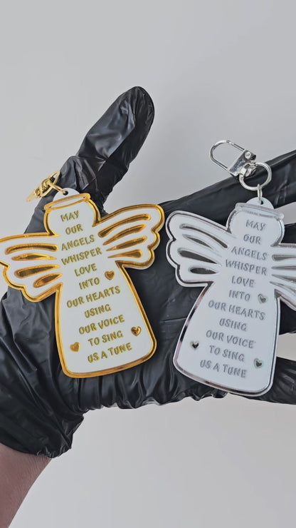 Angels Whisper Keychain Gold/Silver *Special Price*