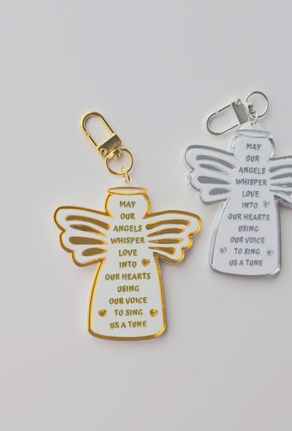 Angels Whisper Keychain Gold/Silver *Special Price*