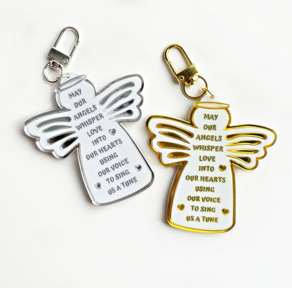 Angels Whisper Keychain Gold/Silver *Special Price*