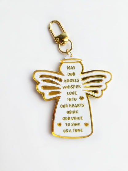 Angels Whisper Keychain Gold/Silver *Special Price*
