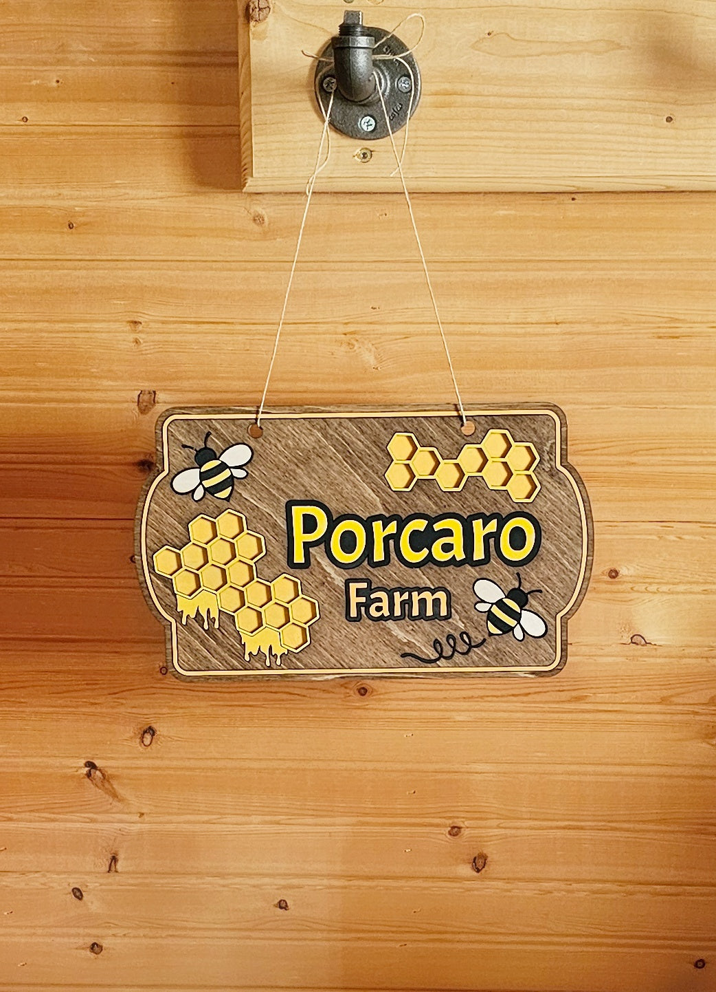 Bee Hive Personalized Sign